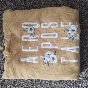 Yellow Aeropostale floral hoodie
